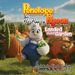 penelope the pea popping pigeon landed in our garden